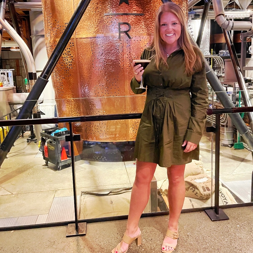 Hunter green dress